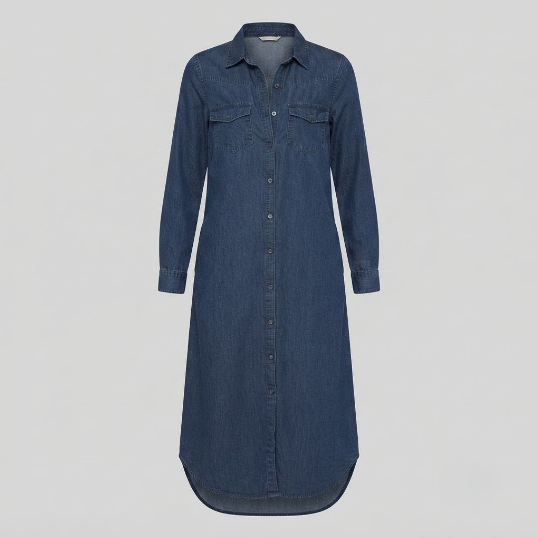 JEMIMA | Maxi shirt dress with relaxed fit