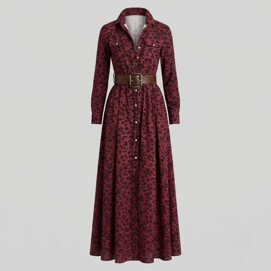 ELARA | Maxi dress with button front