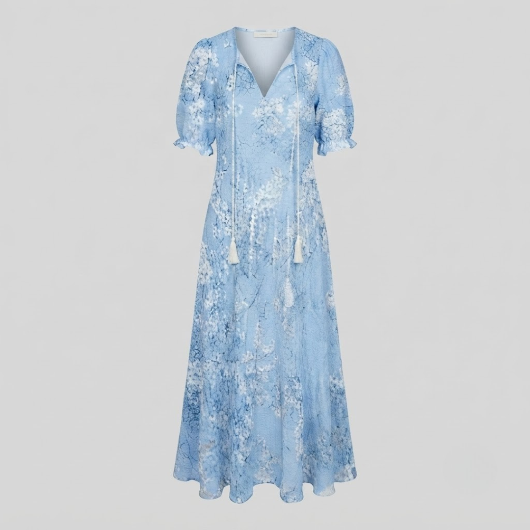 NAYA | Midi dress with geometric print