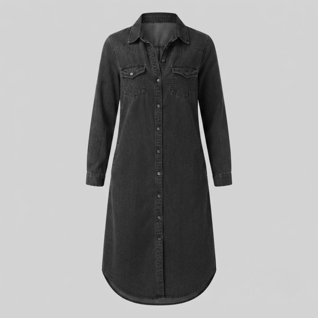 JEMIMA | Maxi shirt dress with relaxed fit