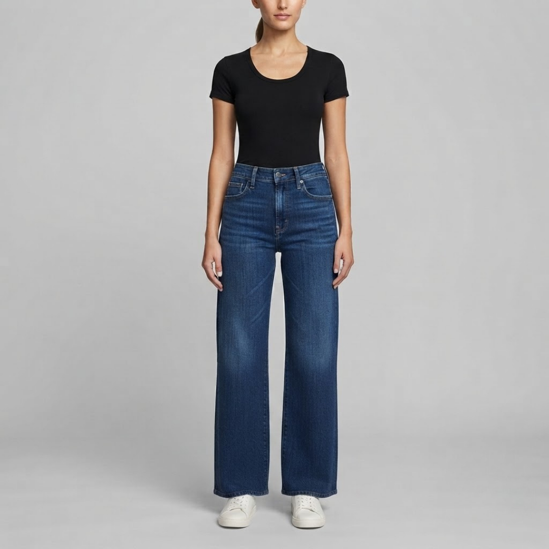 WILLOW | Wide-leg jeans with sculpted waist