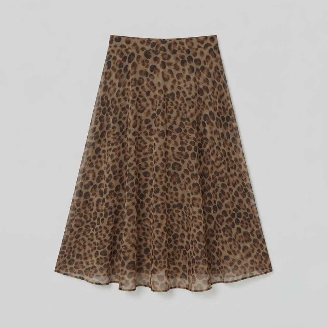 LILY | Skirt with leopard print