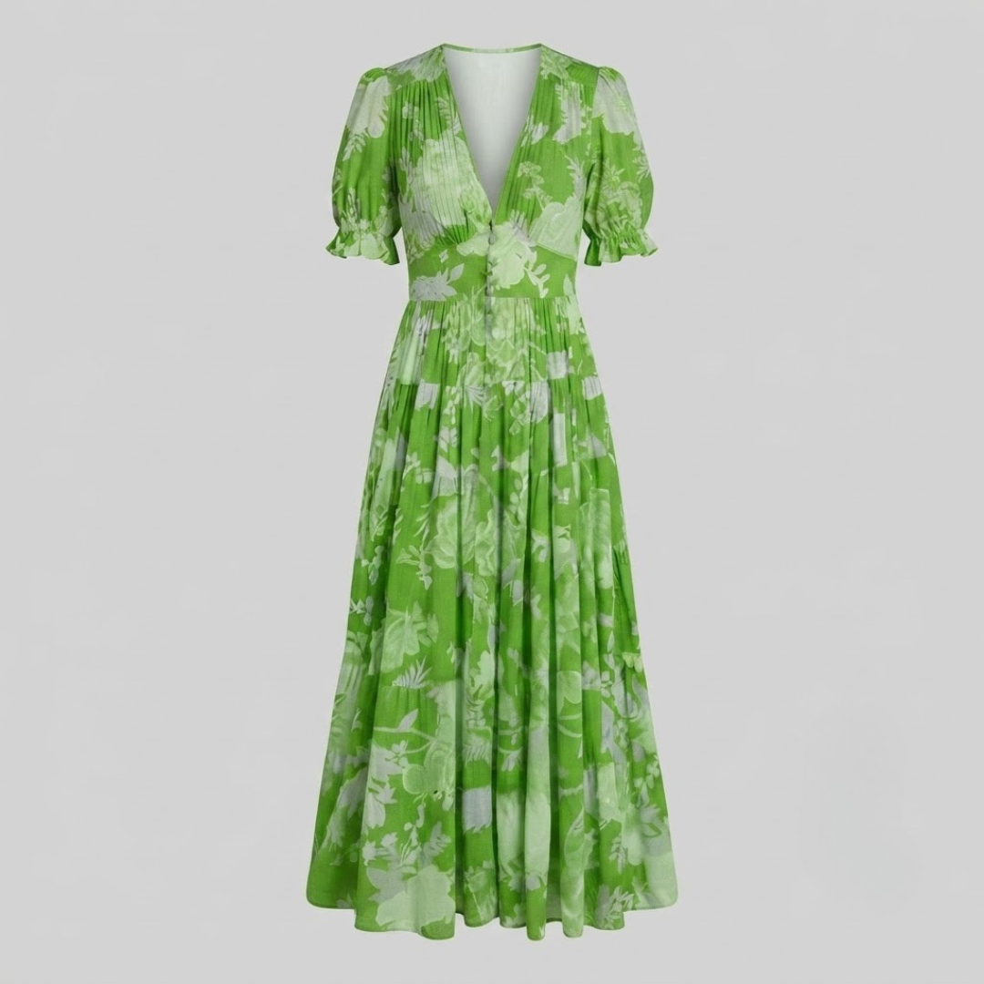 ALESSIA | Midi dress with floral print