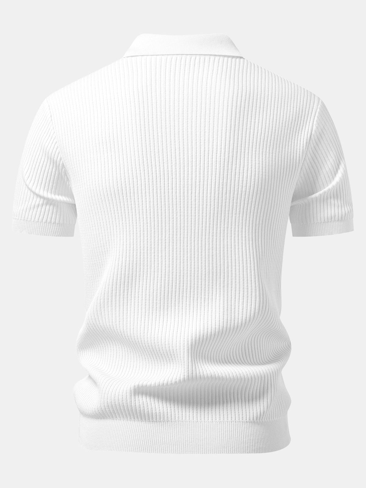 LARA | Zip polo with ribbed knit