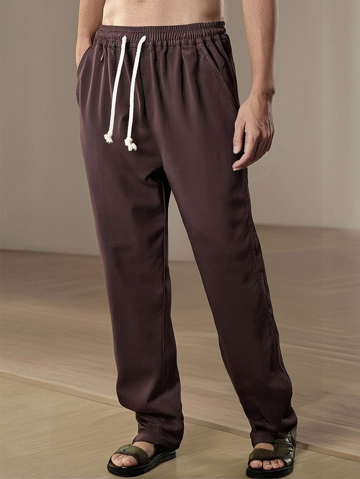 IMOGEN | Straight-leg trousers with wide hem