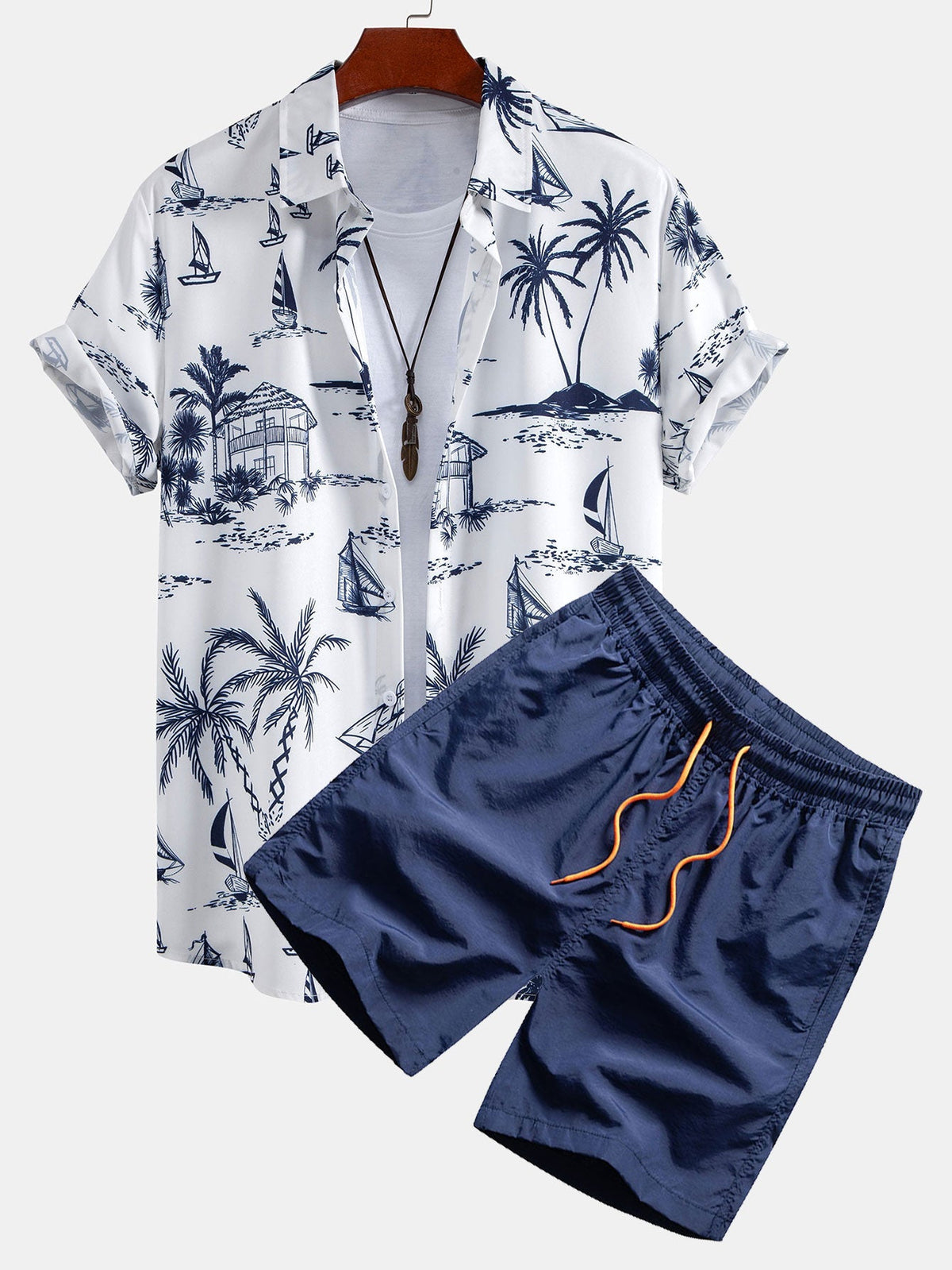 ARCHIE | Shirt and shorts set with all-over print