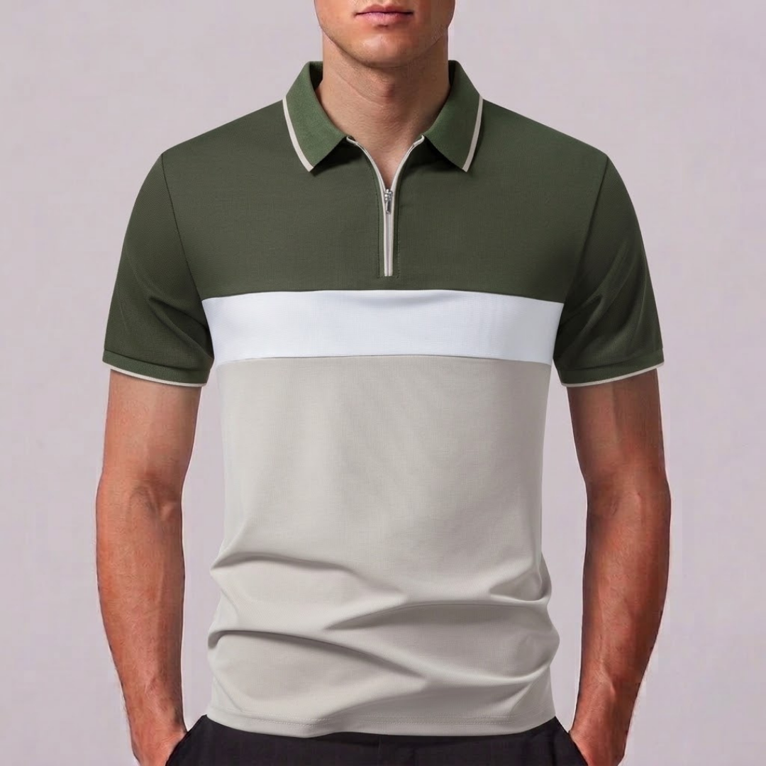 ELLIOT | Polo shirt with zip neckline