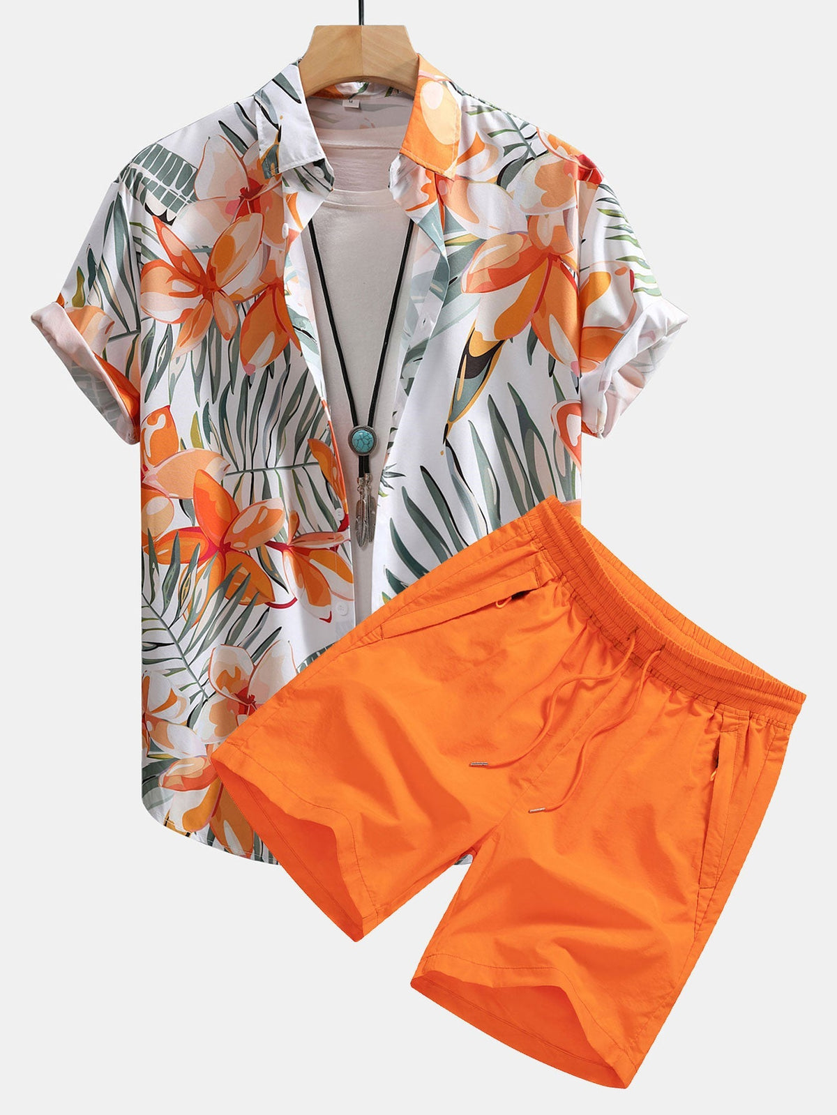 WILLOW | Set with botanical print shorts