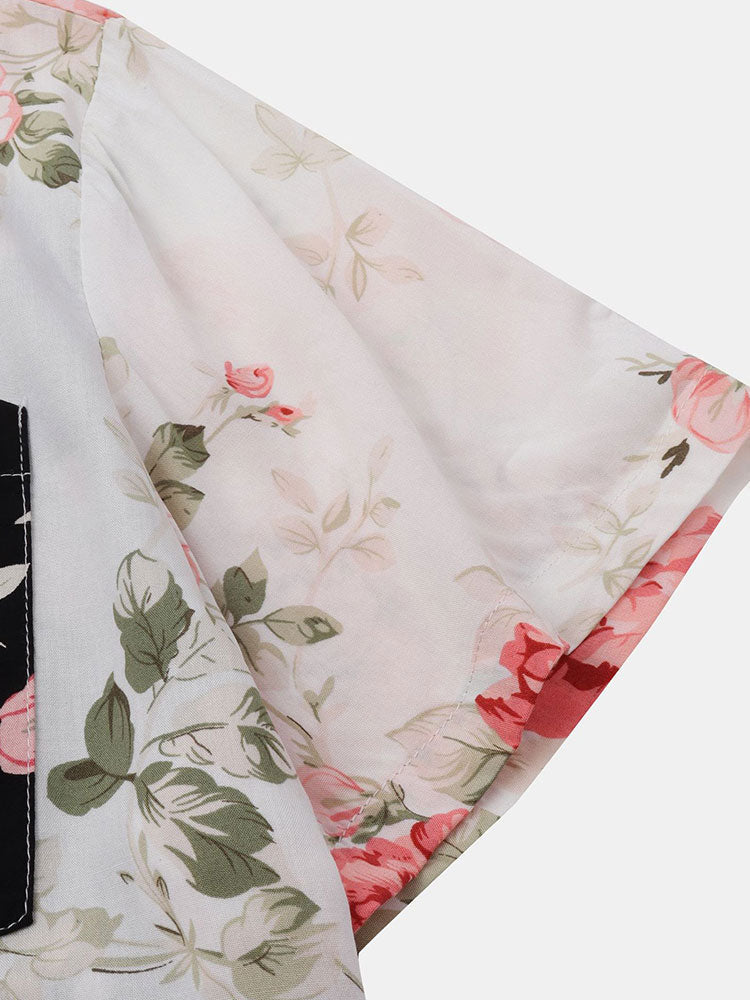 ESME | Set with floral shirt and shorts