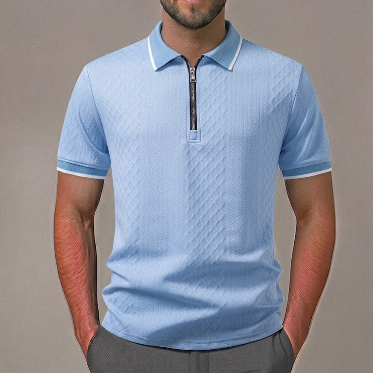 THEO | Polo with zip neckline
