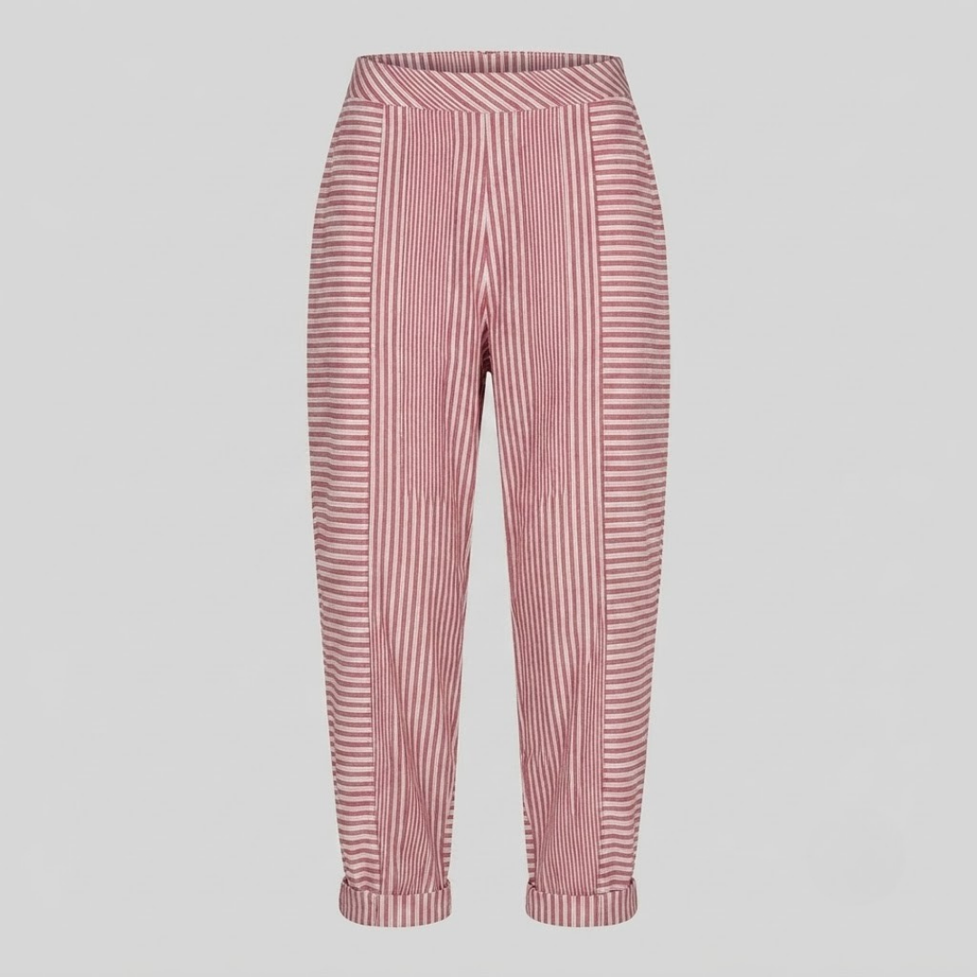 DAHLIA | Relaxed fit trousers with stripe pattern
