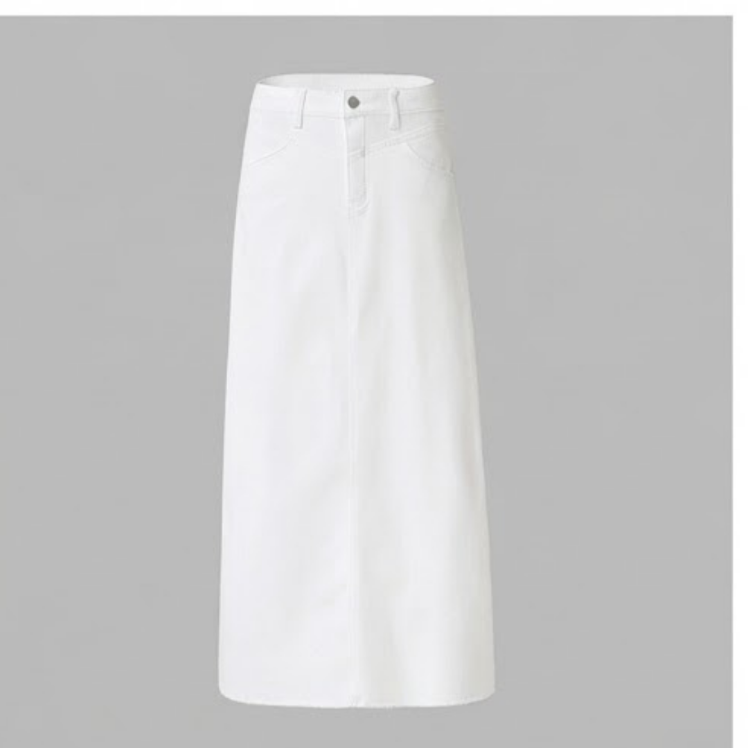 HARPER | Midi skirt with classic denim look