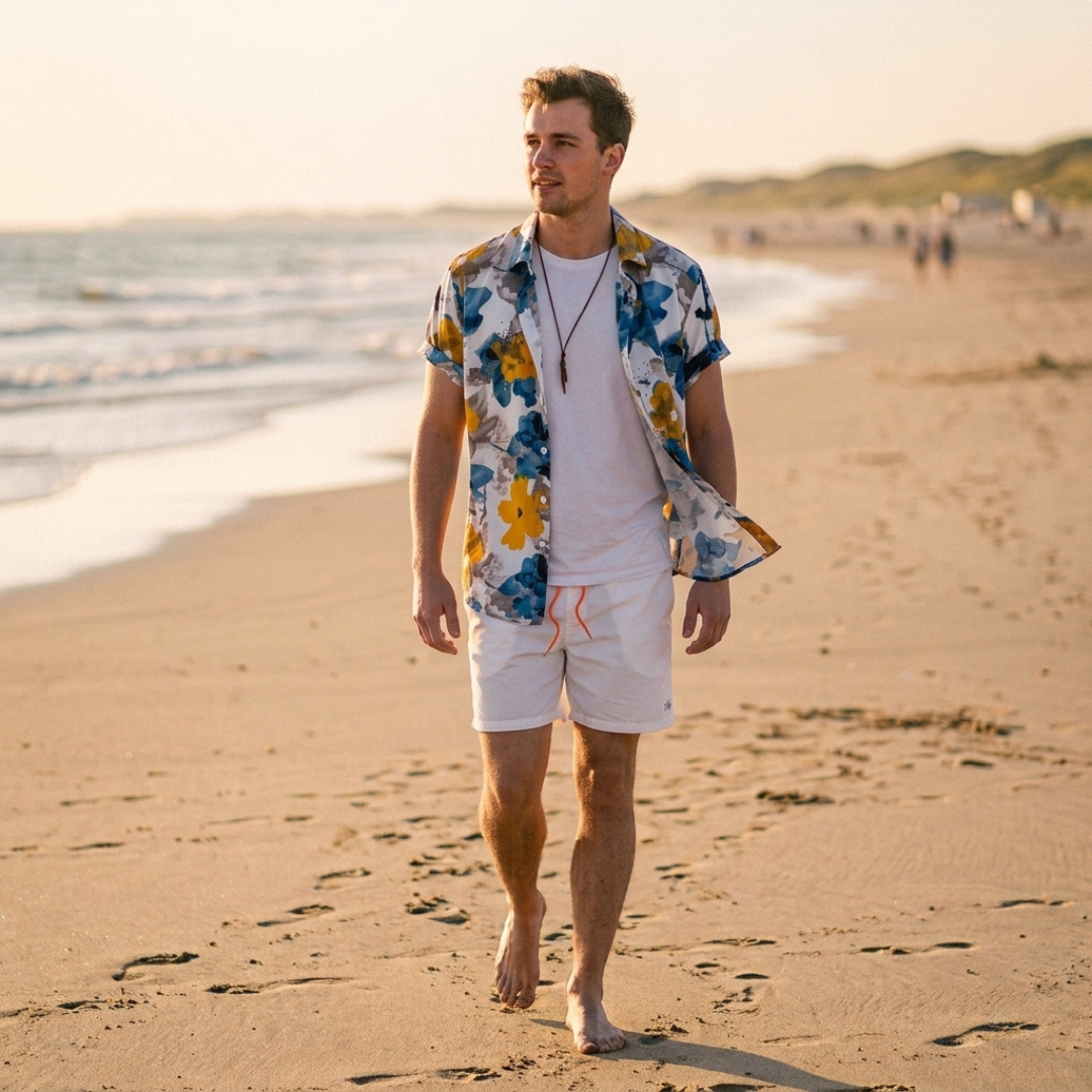 MORGAN | Set with floral shorts