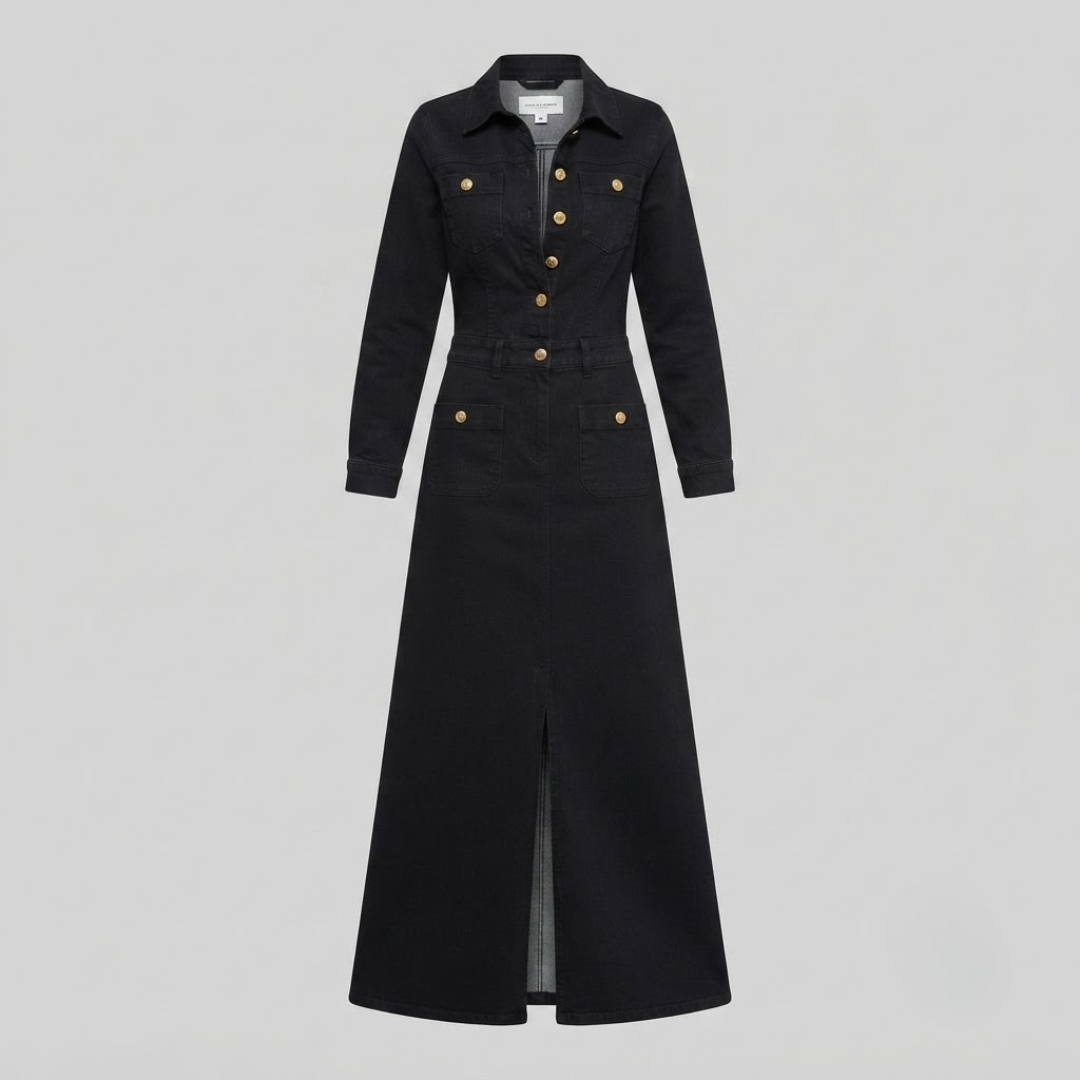 ELLA | Midi dress with button-front