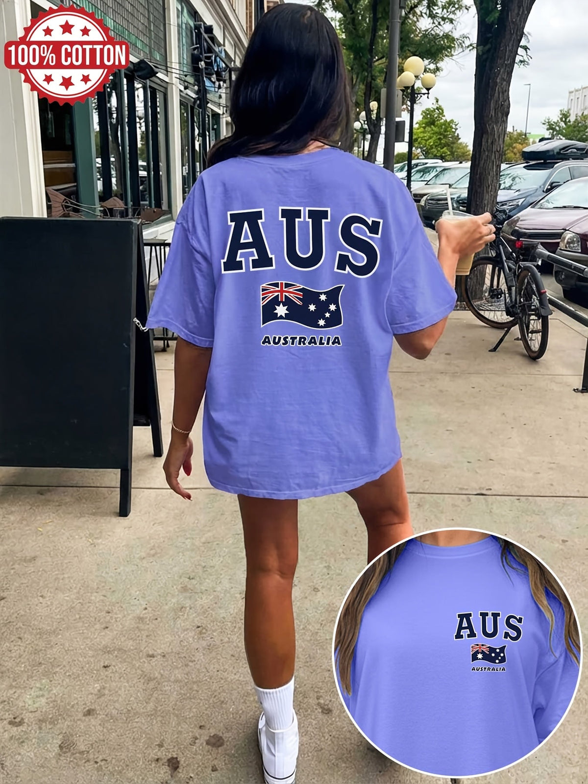 LILY | Oversized tee with double-sided print