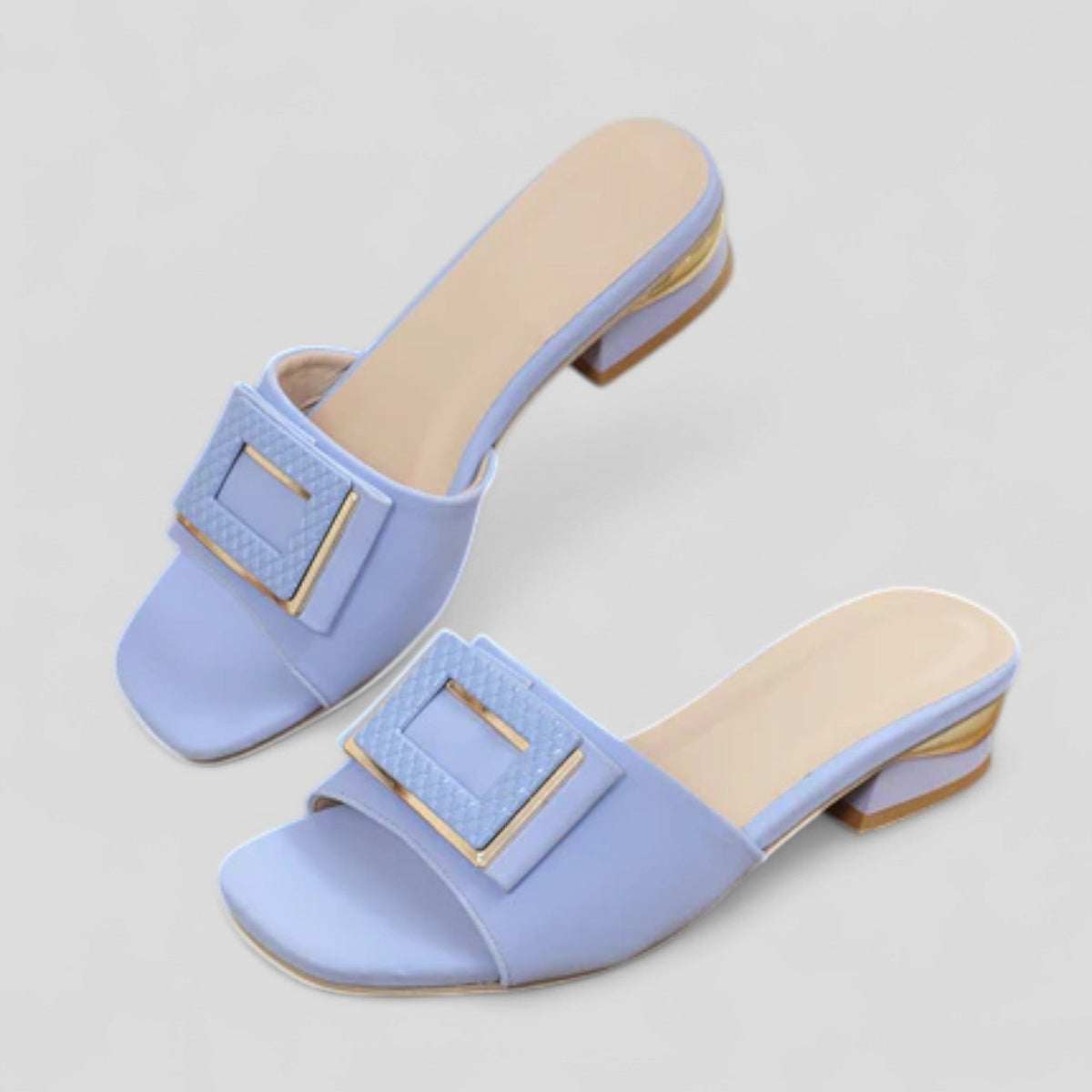 ELLA | Mules with square buckle