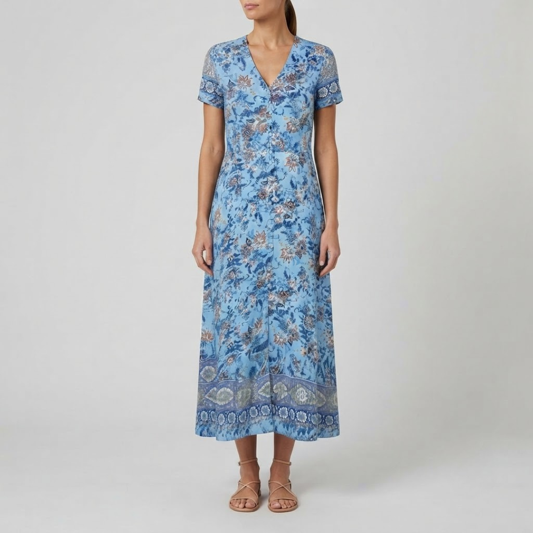 WIENA | Boho dress with floral print