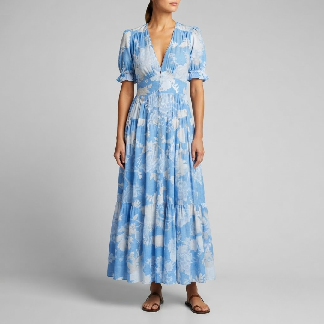 ALESSIA | Midi dress with floral print