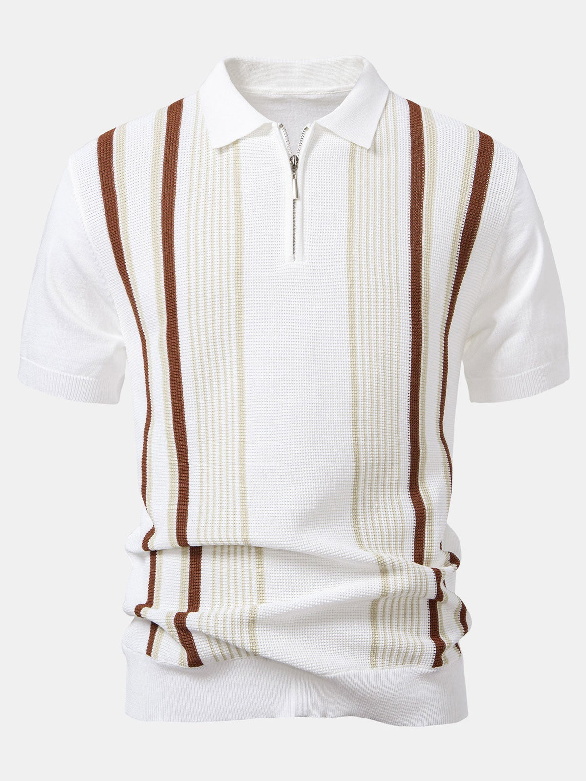 LIAM | Knit polo with quarter-zip
