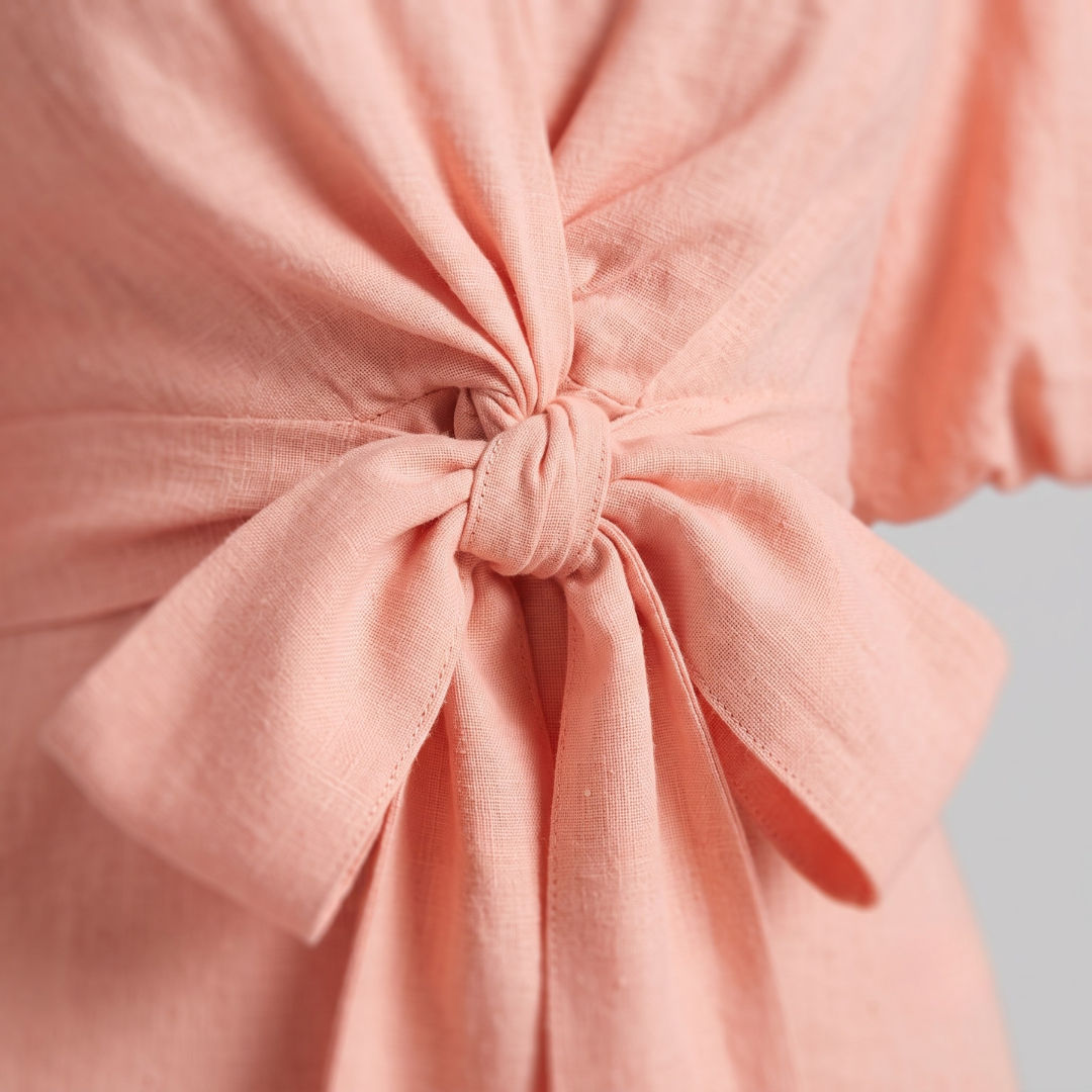 SIENA | Midi dress with puff sleeves