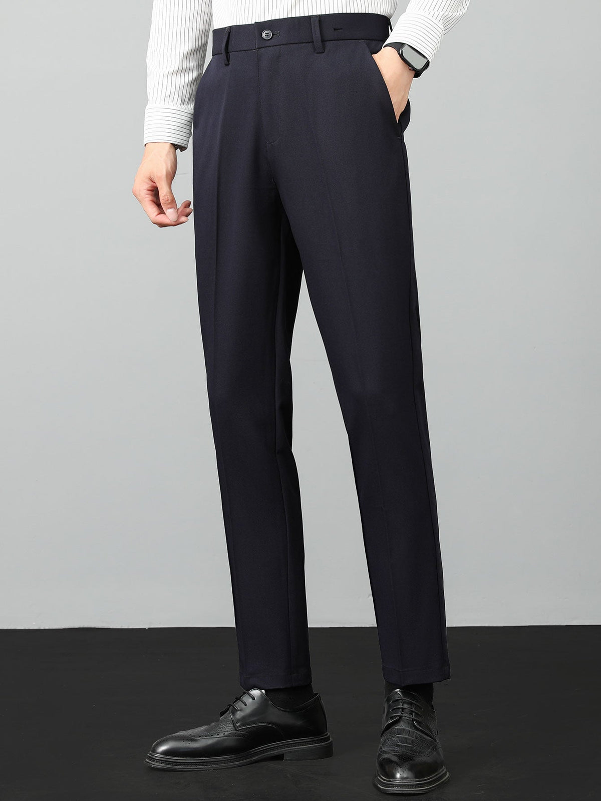 THEO | Set with ribbed polo and tapered trousers