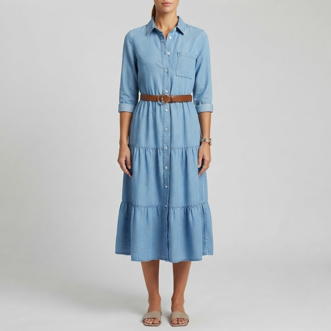 POPPY | Midi dress with relaxed fit