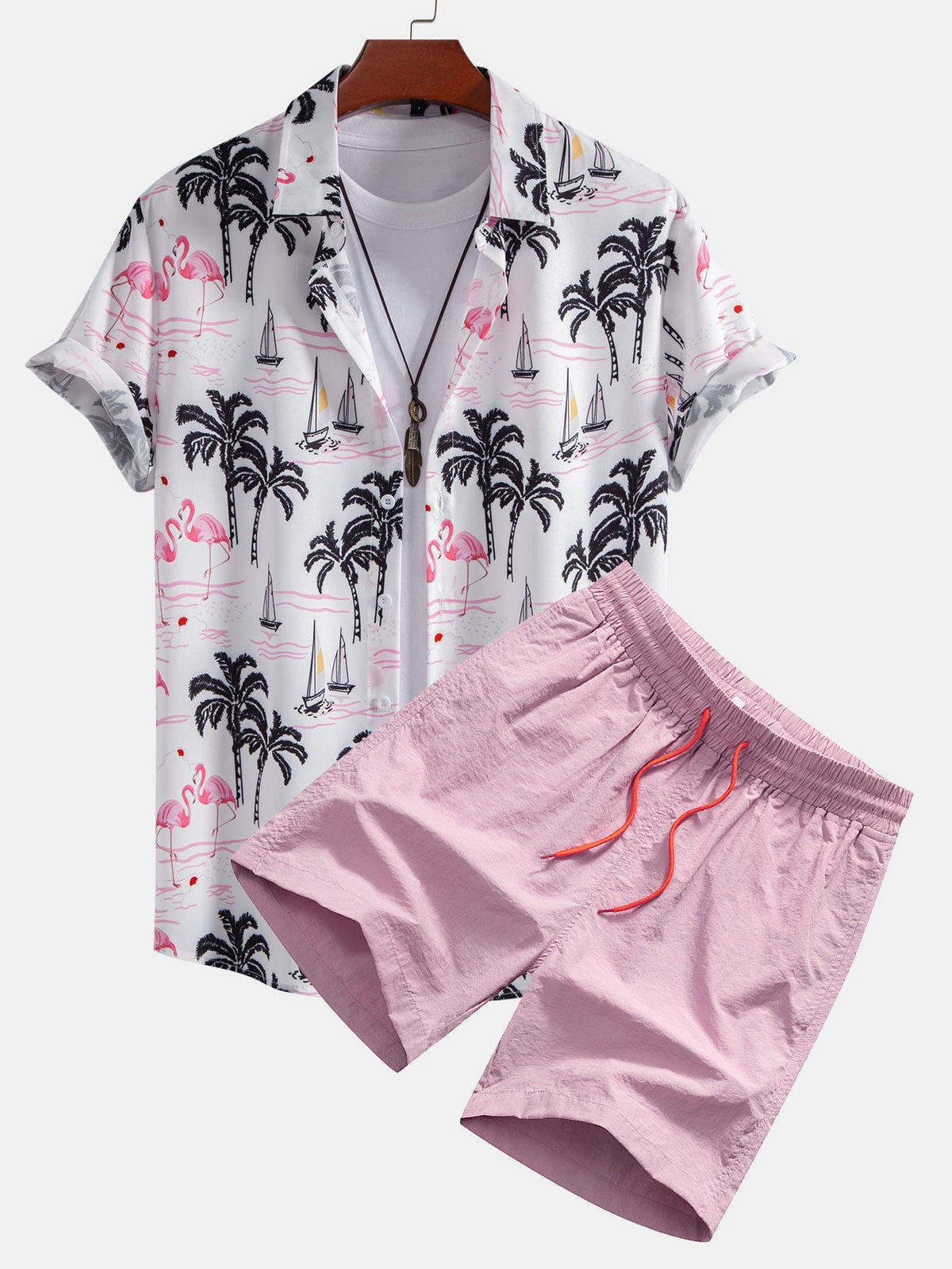 EVIE | Set with printed shorts