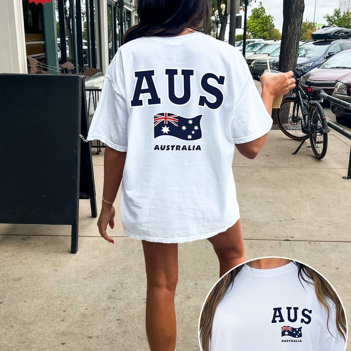 LILY | Oversized tee with double-sided print