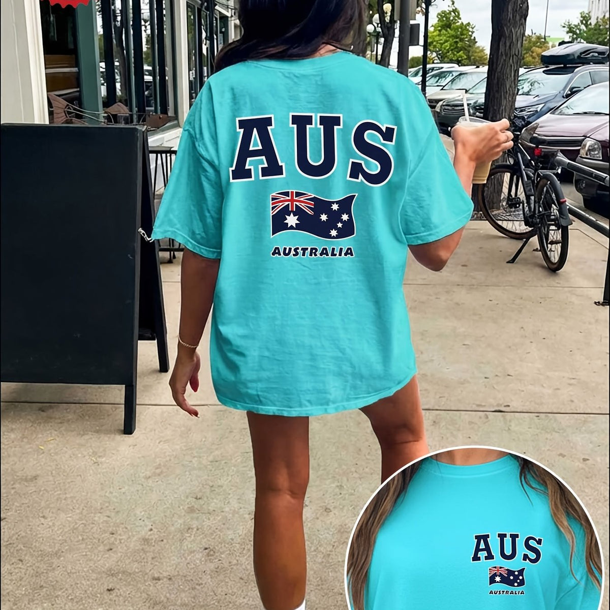 LILY | Oversized tee with double-sided print