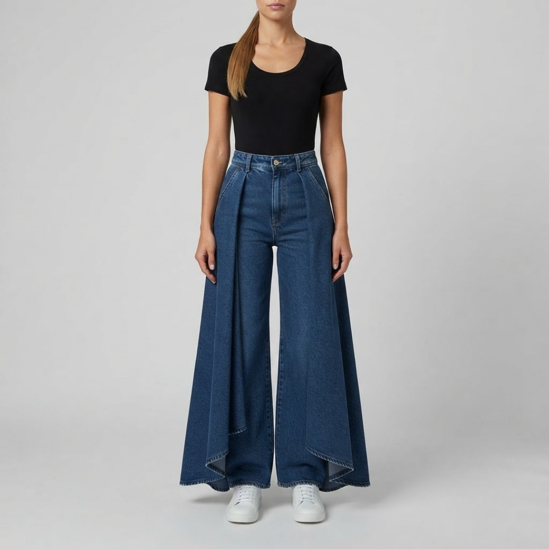 FLORENCE | Wide-leg jeans with high waist