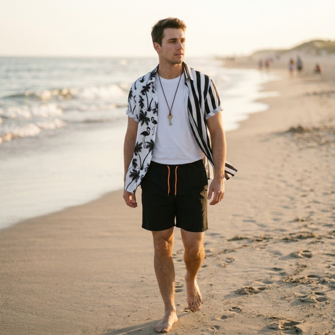STELLA | Set with patchwork shorts