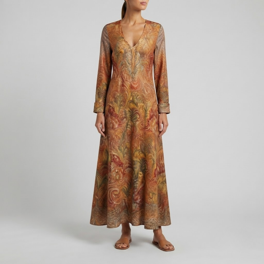 VALERIA | Maxi dress with floral print