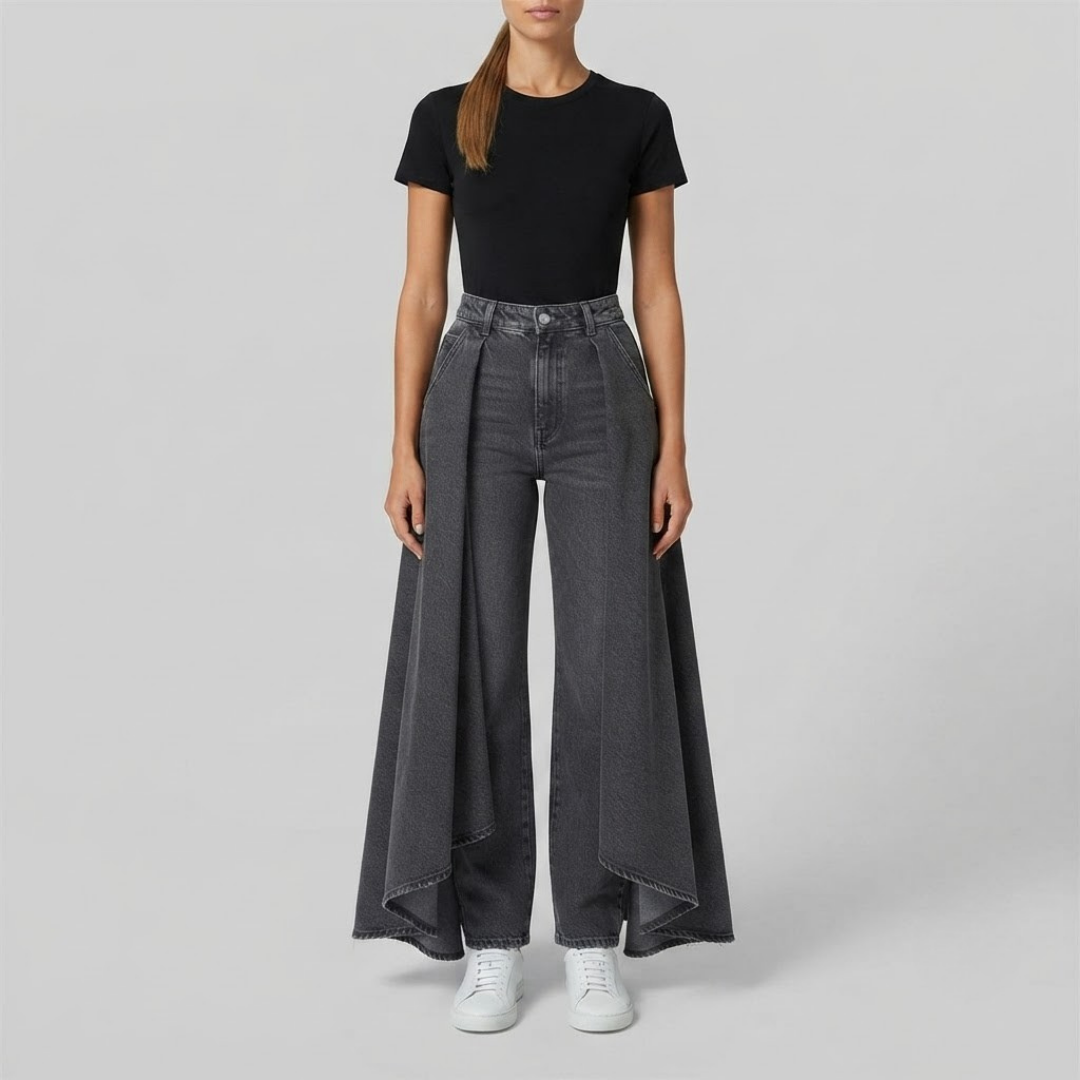 FLORENCE | Wide-leg jeans with high waist