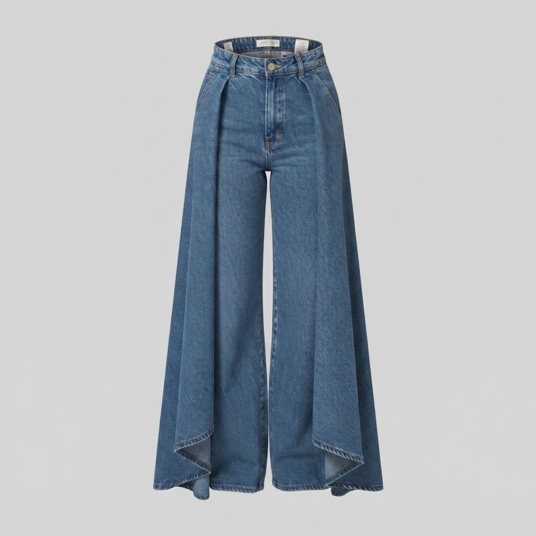 FLORENCE | Wide-leg jeans with high waist