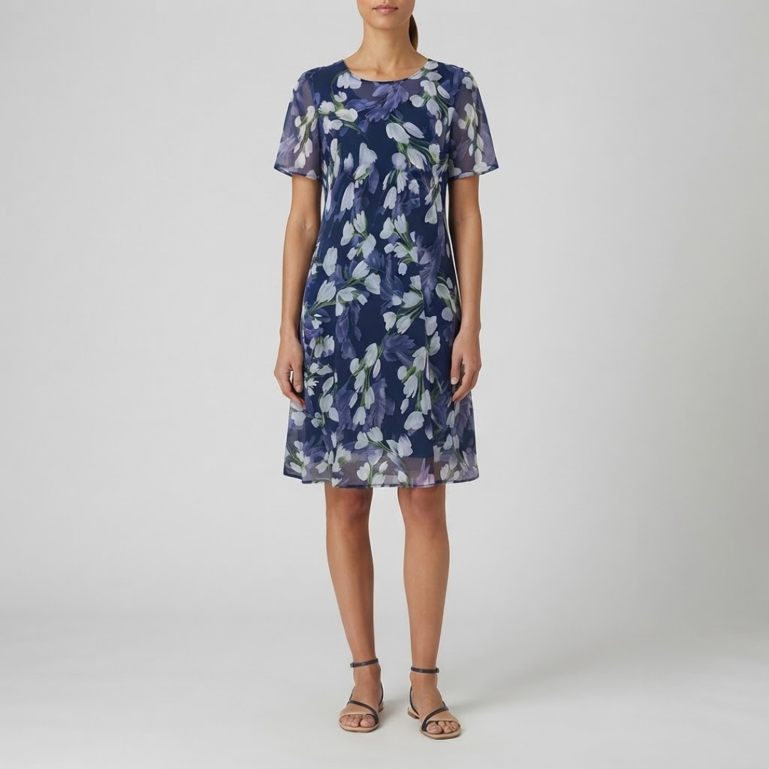 TERESA | A-line dress with floral print