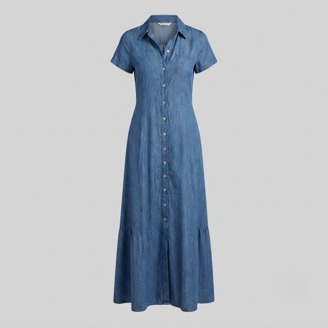 FLORENCE | Maxi dress with button front