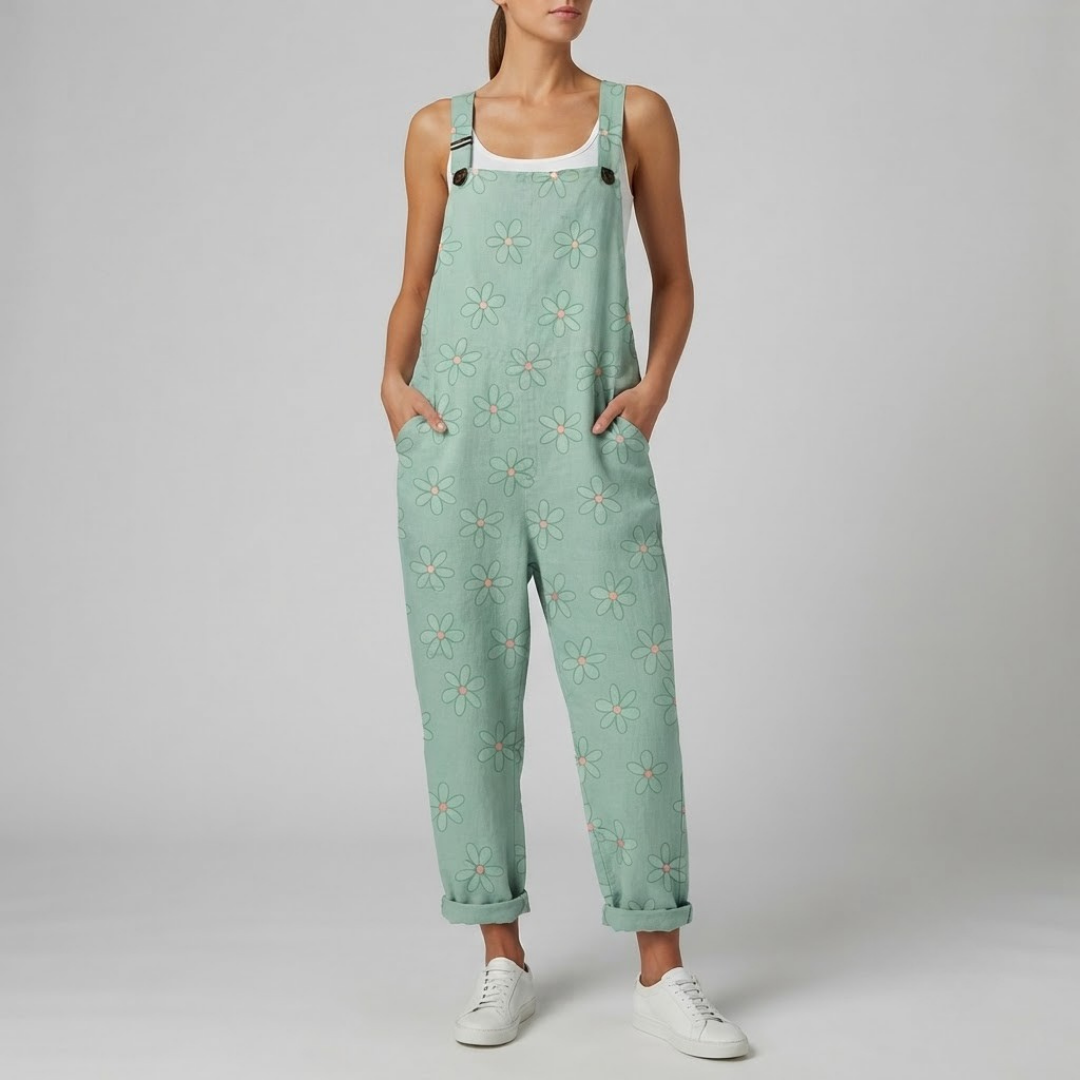 MEADOW | Floral jumpsuit with front pockets