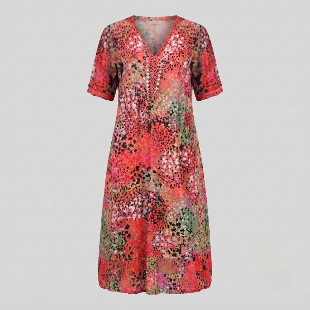 MAYA | Midi dress with flowing silhouette