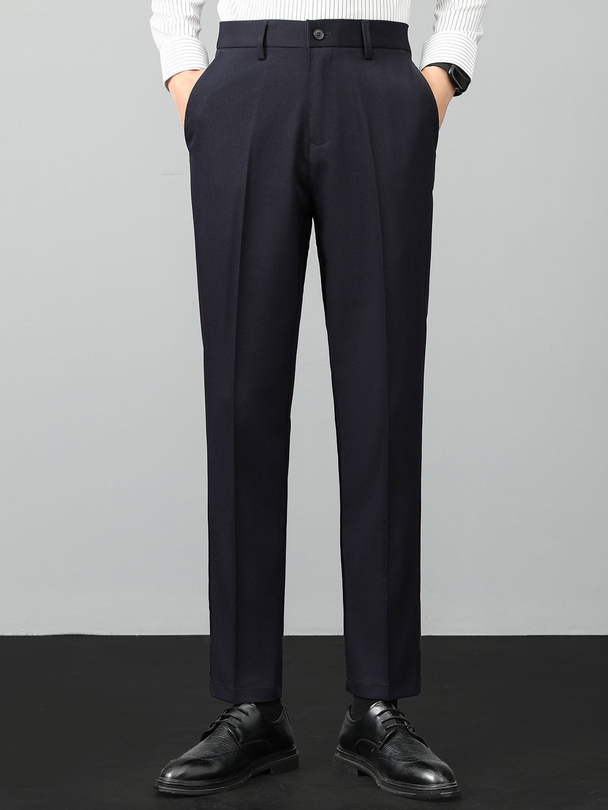 THEO | Set with ribbed polo and tapered trousers