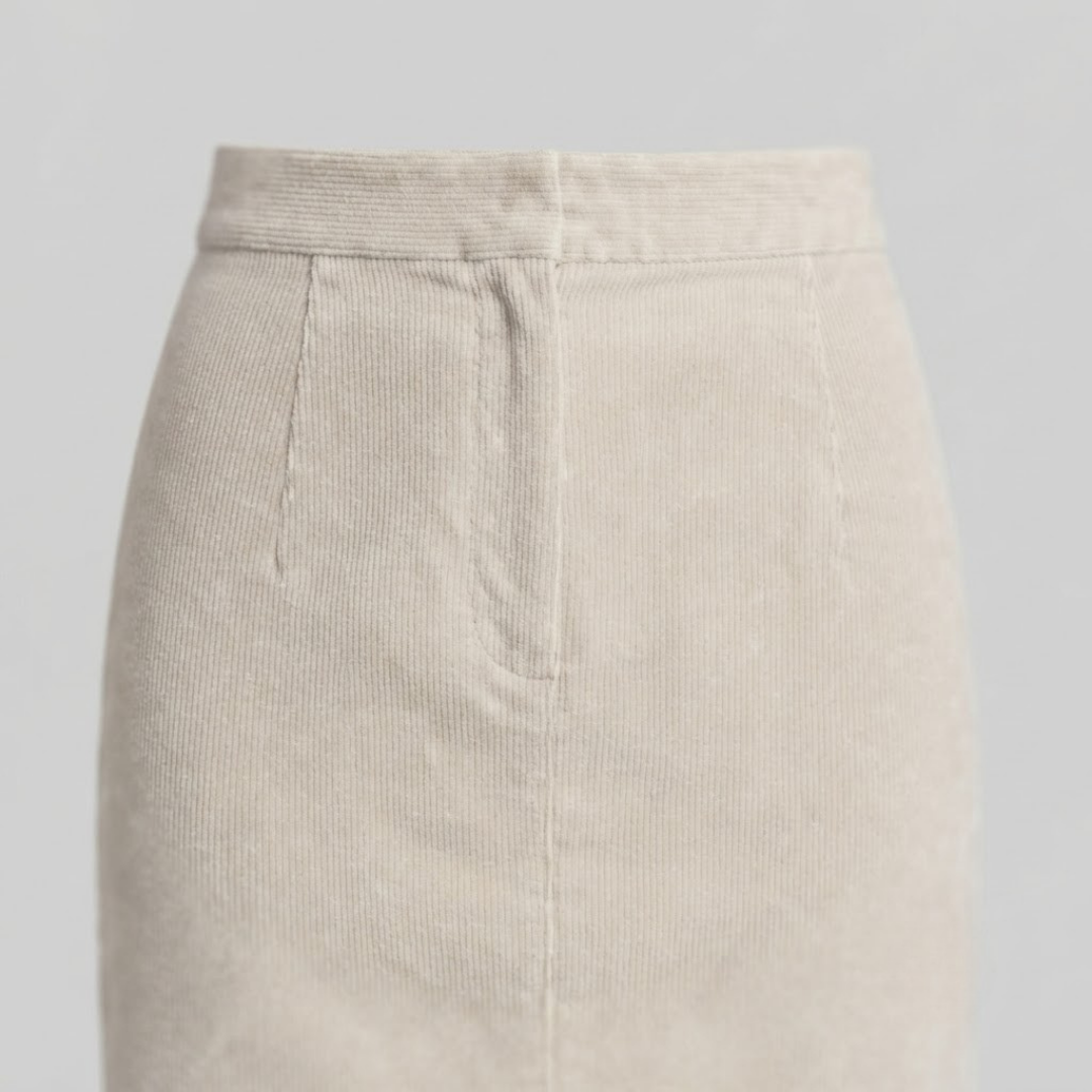 JEMIMA | Bodycon skirt with corduroy texture