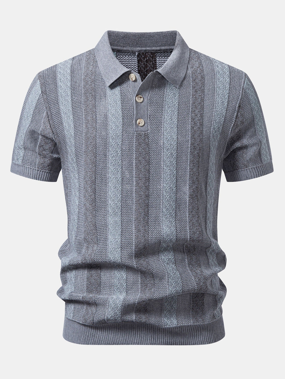 FELIX | Set with striped knit polo