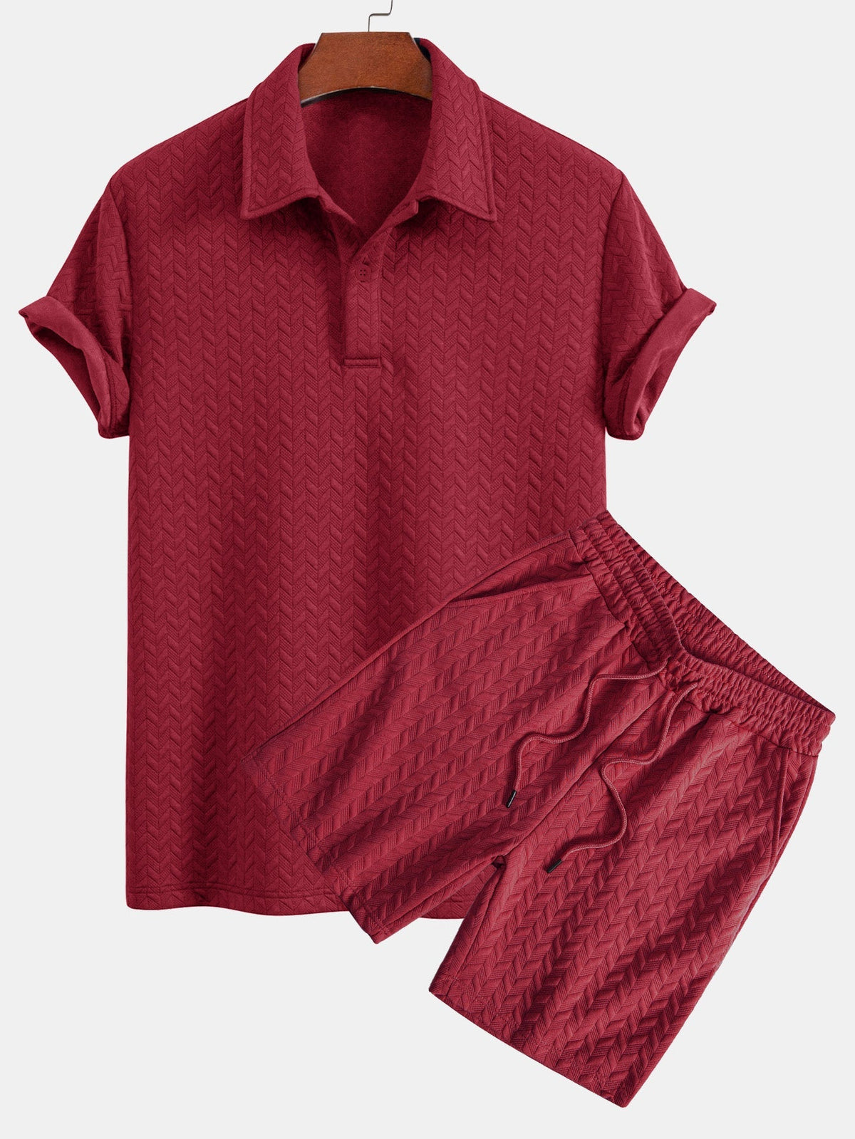 REMI | Set with jacquard shorts