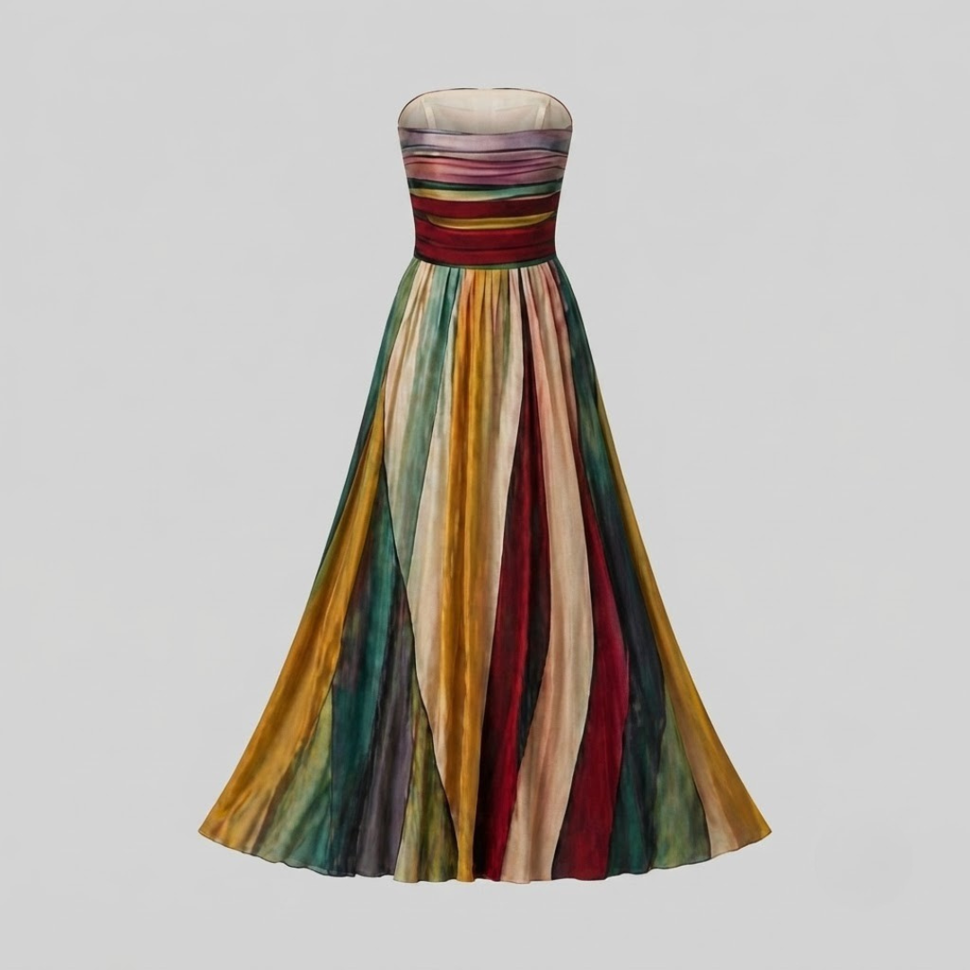 THALIA | Strapless A-line dress
