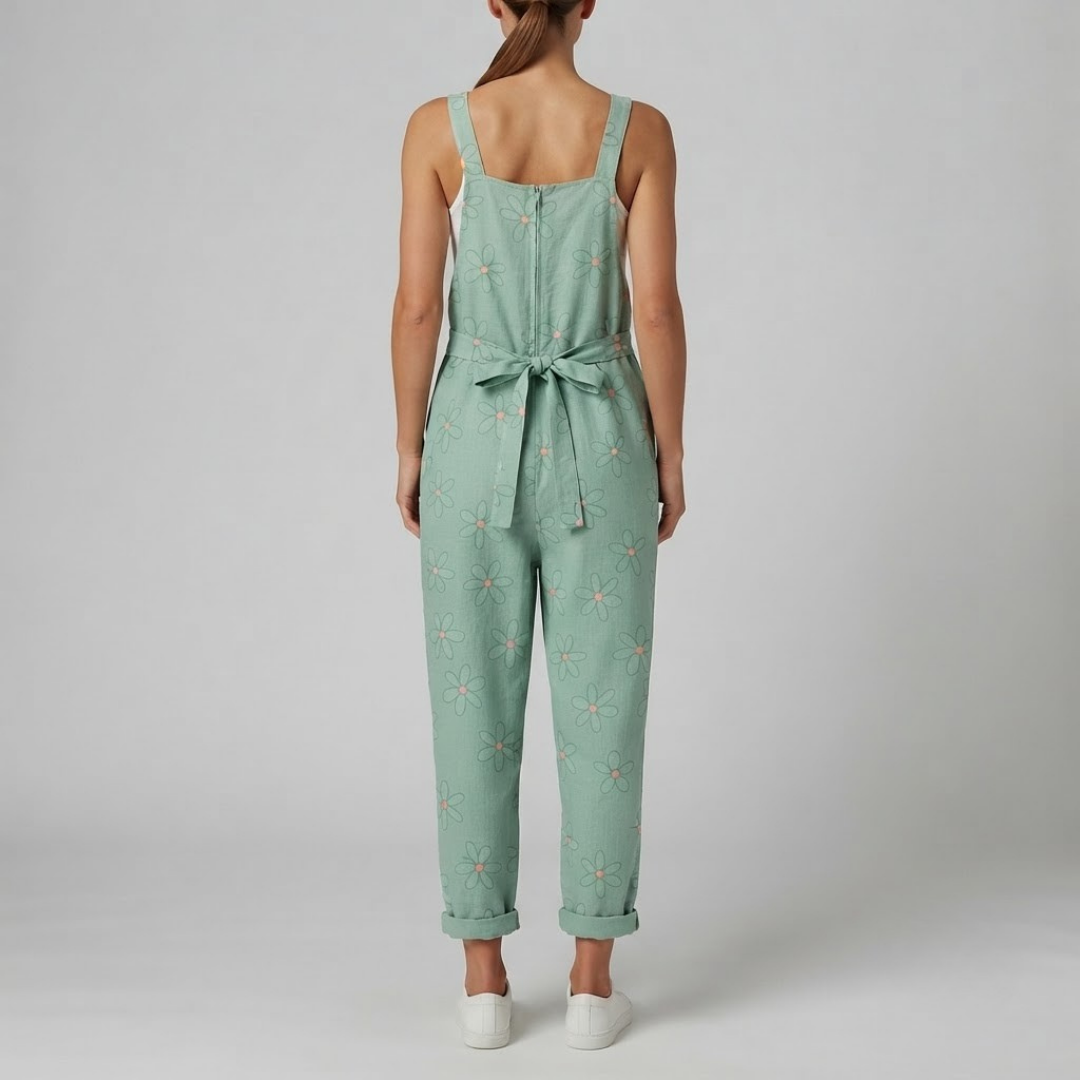 MEADOW | Floral jumpsuit with front pockets