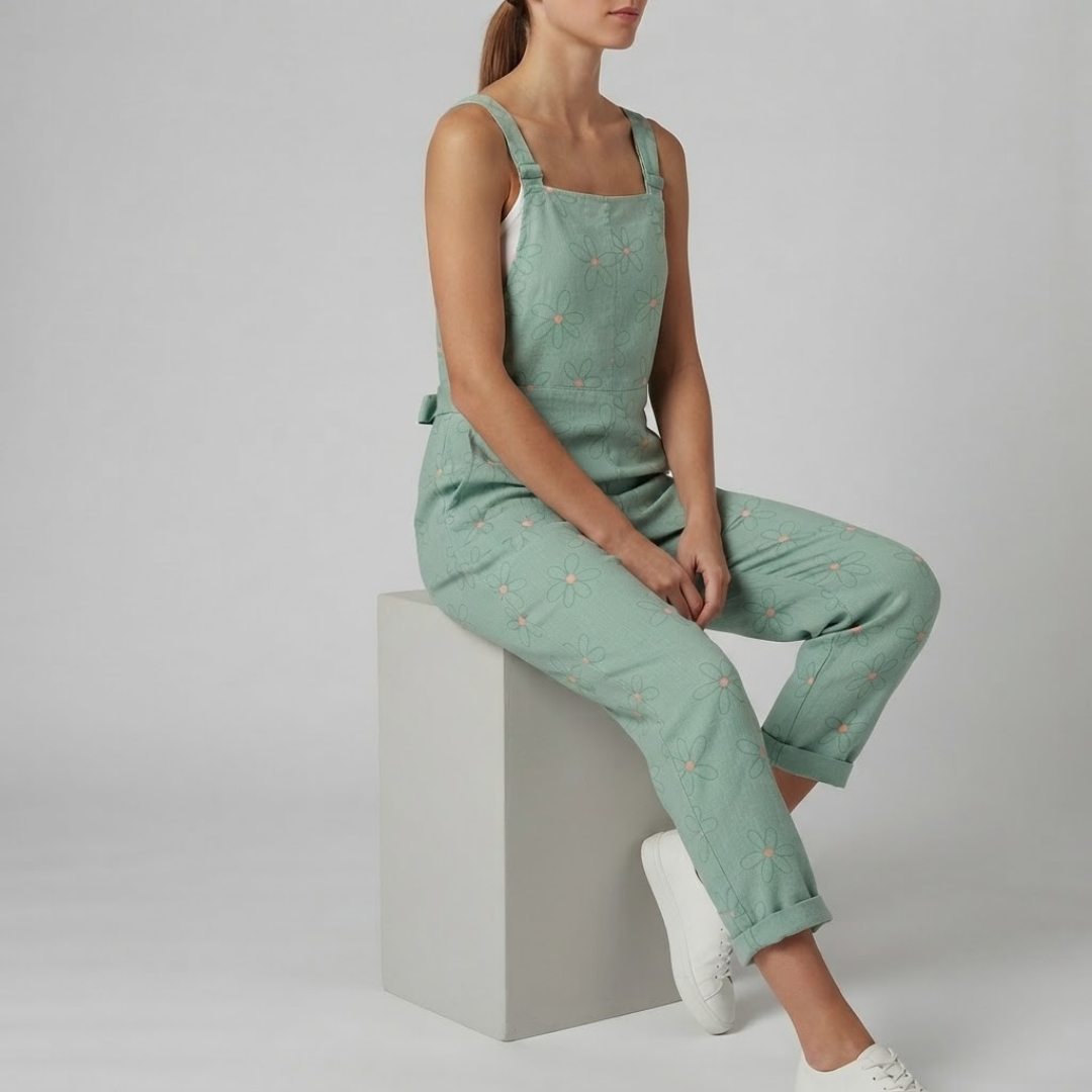 MEADOW | Floral jumpsuit with front pockets