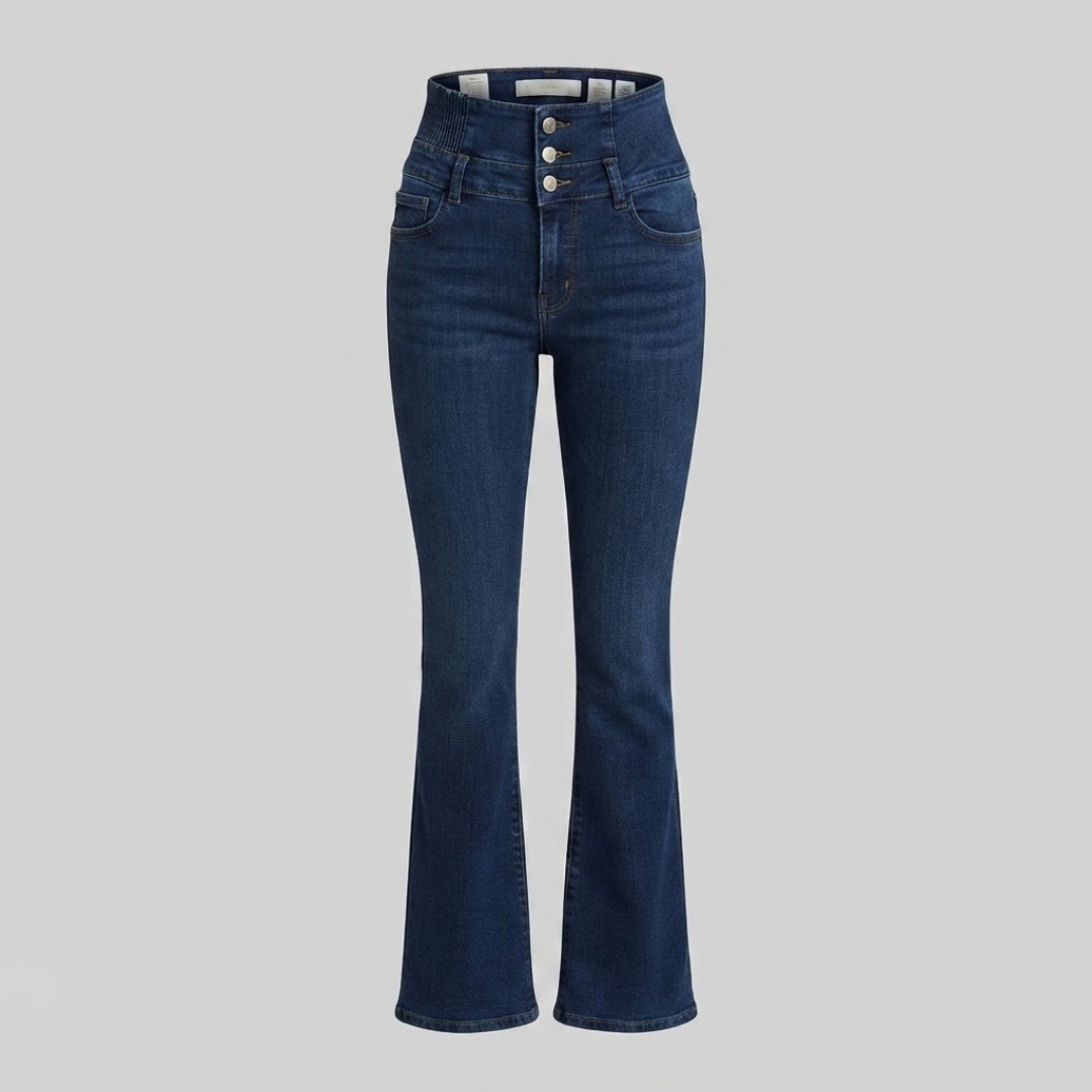 GRACE | High-waisted flare jeans with stretch
