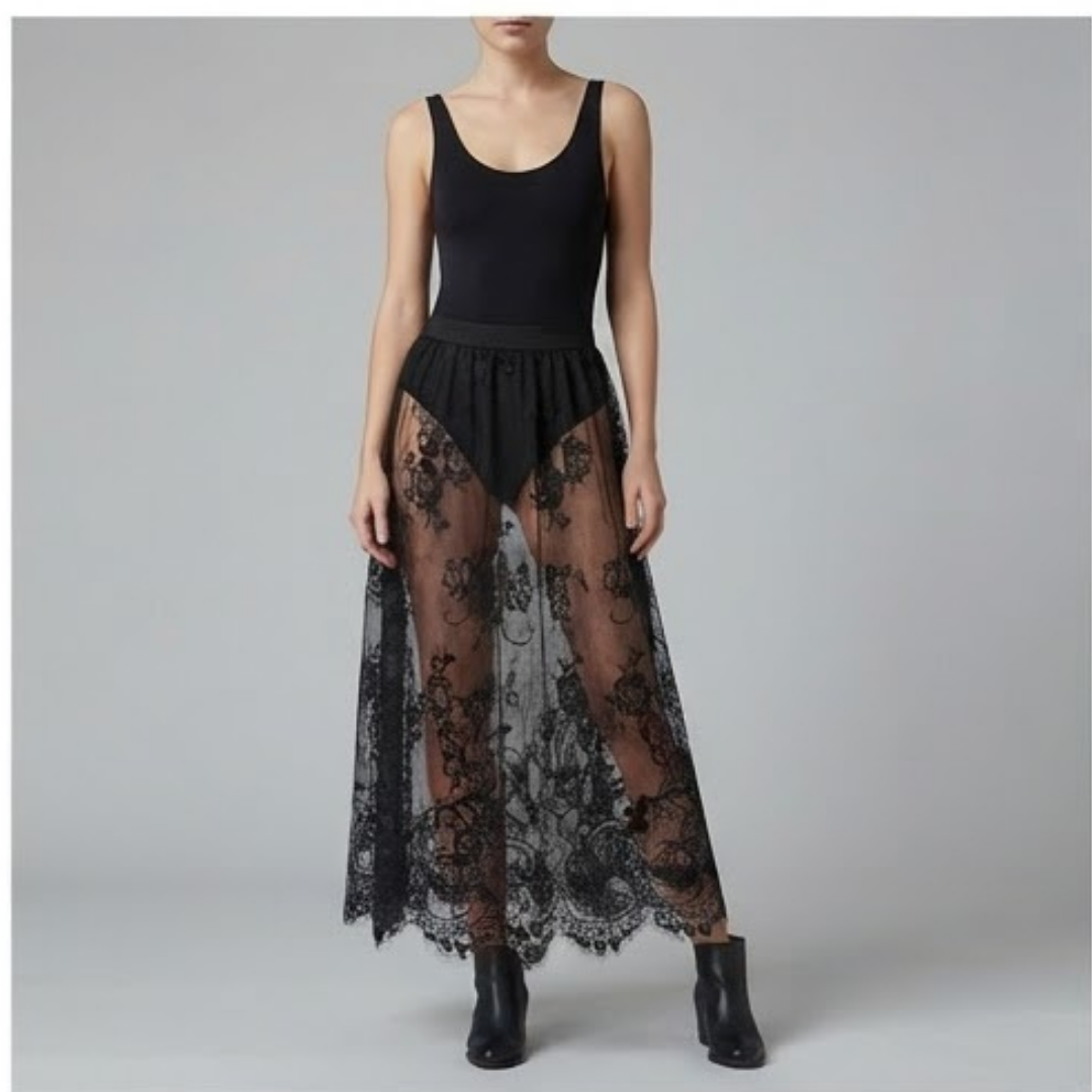 IVY | Slip skirt with lace detailing