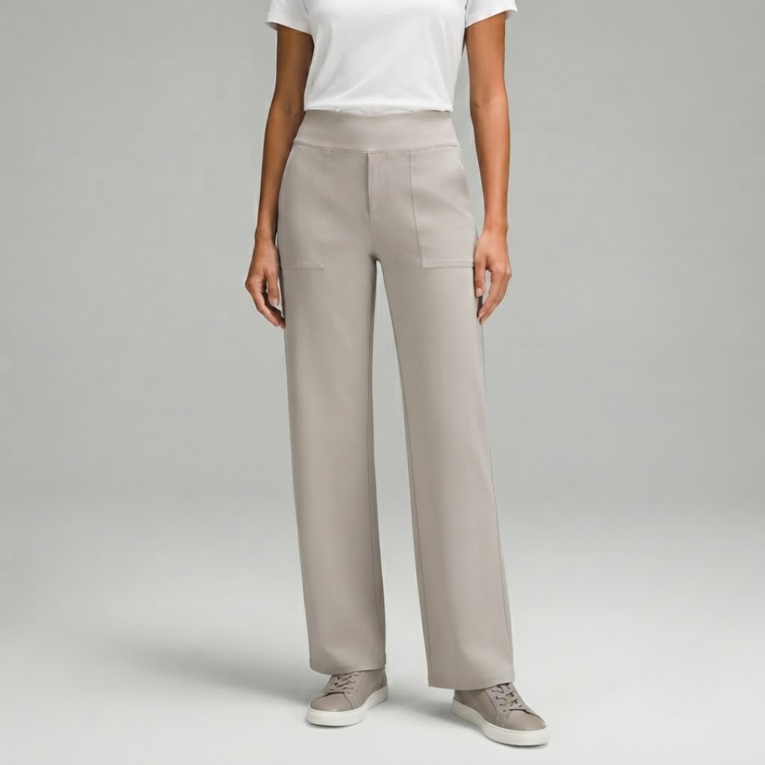 OLIVIA | Stretch trousers with high-rise waist