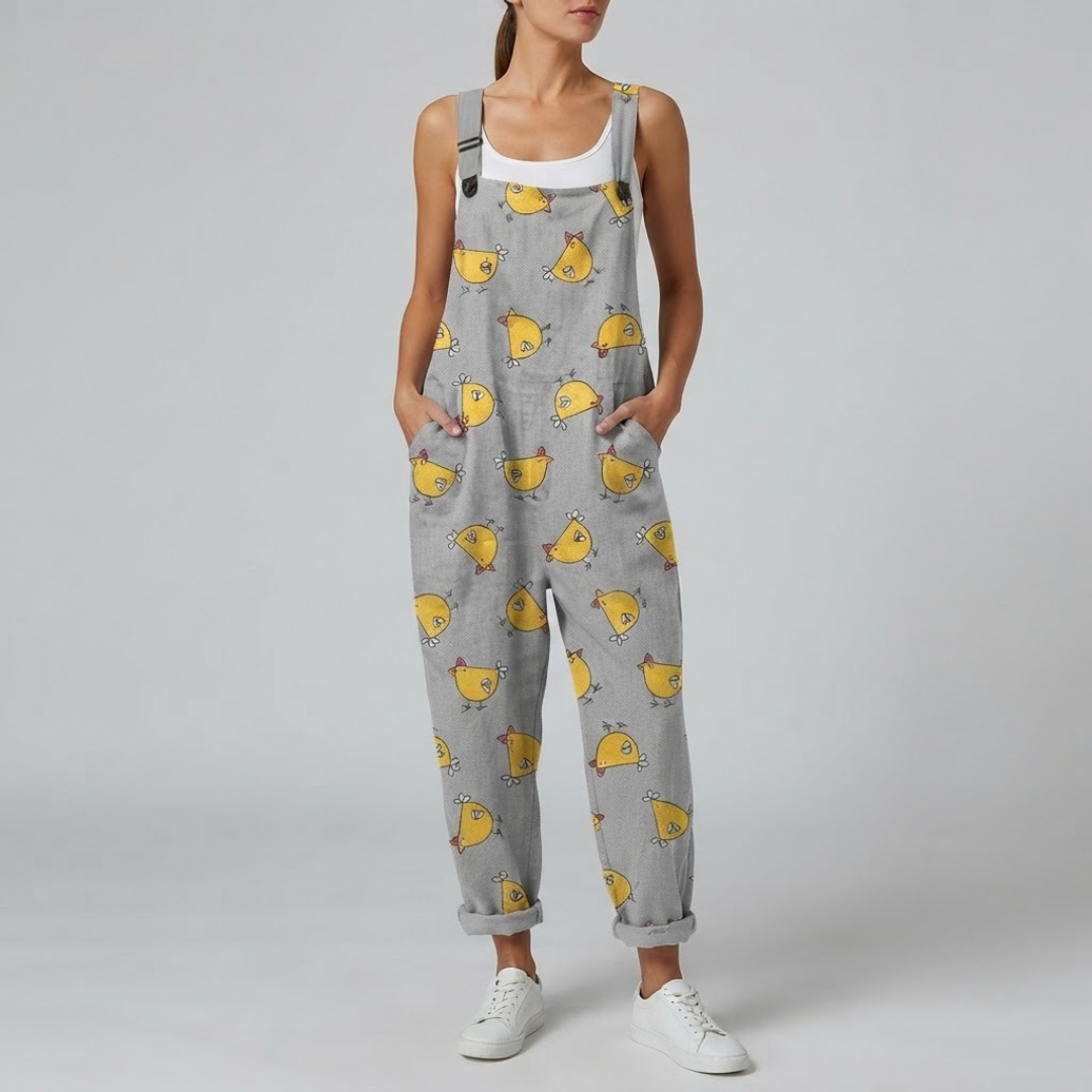 COOP | Printed jumpsuit with adjustable straps