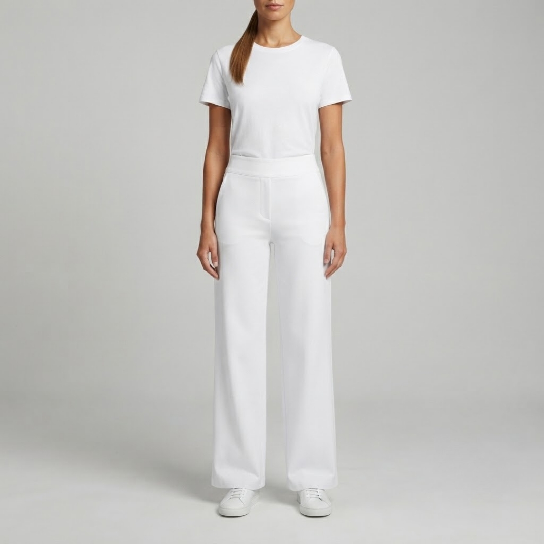 OLIVIA | Stretch trousers with high-rise waist